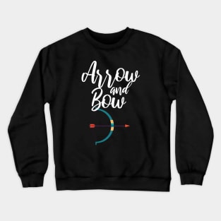 Archery arrow and bow Crewneck Sweatshirt